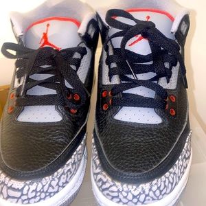 Jordan retro black white and red